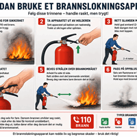 Hvordan bruke en brannslukker