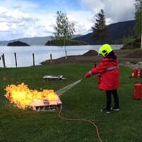 Utleie av utstyr til brannkurs
