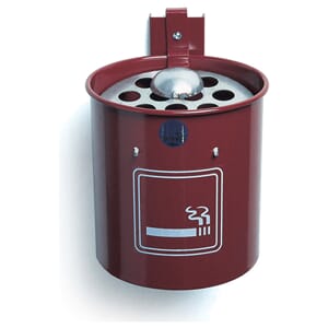 Askebeger for veggmontering m/løs kopp, rød