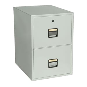 Brannsikkert arkivskap, 2 skuffers folio, 110 liter