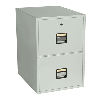 Brannsikkert arkivskap, 2 skuffers folio, 110 liter
