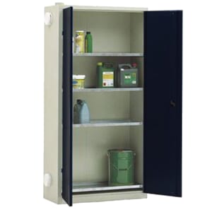 Kjemikalieskap KS-1 med sorte dører