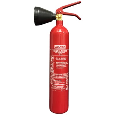 Gloria Co2 slukker KS2 Stål, 2kg, 34B