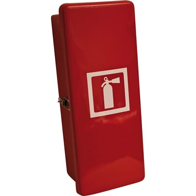 Glassfiberskap - 6 kg/liter slukker. 60x22x17 cm.