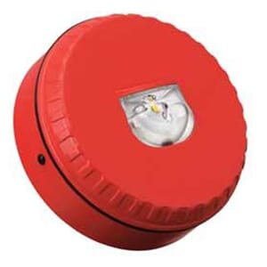 Innendørs strobe for veggmontering - Rød