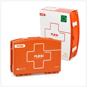 Førstehjelpskoffert, Snøgg FLEXI m/veggbrakett, komplett