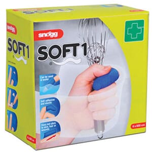 Soft1 - Limfritt plaster, 6 cm x 5 meter, blå