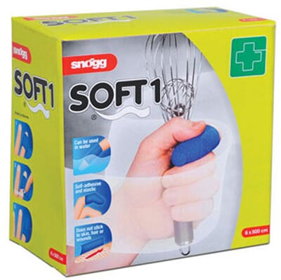 Soft1 - Limfritt plaster, 6 cm x 5 meter, blå