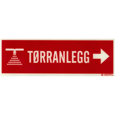 Sprinkler Pil H -Tørranlegg, 30x10cm PET