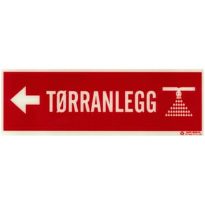 Sprinkler Pil V -Tørranlegg, 30x10cm PET