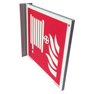 Flaggskilt Fleksibelt, Brannslange - 20x20cm