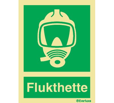 Flukthette m/tekst - 15x20cm
