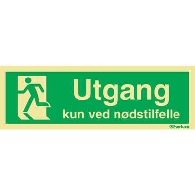 Utgang - Kun ved nødstilfelle