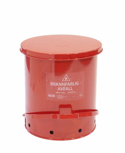 Brannsikker beholder, 53 ltr.