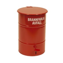 Ildsikre avfallsbeholdere
