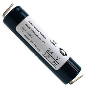 Batteripakke 2418-207, (2,4V - 1,6Ah - S - FL. -4,8+4,8)