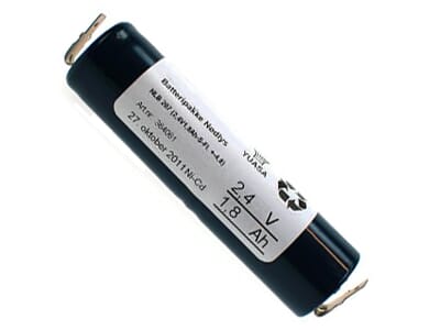 Batteripakke 2418-207, (2,4V - 1,6Ah - S - FL. -4,8+4,8)