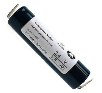 Batteripakke 2418-207, (2,4V - 1,6Ah - S - FL. -4,8+4,8)