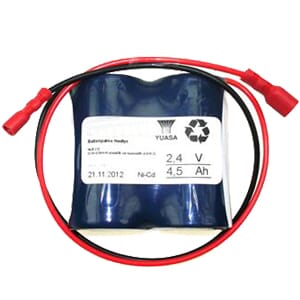 Batteripakke 2445-212, (2,4V-4,5Ah-R-/35 cm ledning)