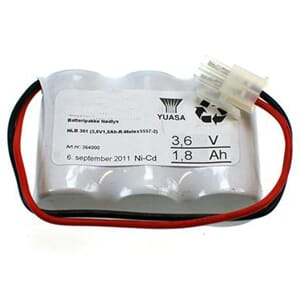 Batteripakke 3618-301, (3,6V -  1,8Ah - R - Molex 55557-2)