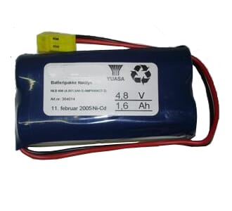 Batteripakke 4816-404, (4,8V -  1,6Ah - S - Plugg 14)