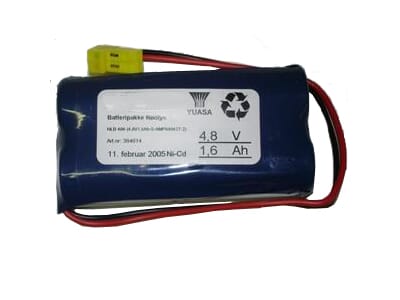 Batteripakke 4816-404, (4,8V -  1,6Ah - S - Plugg 14)