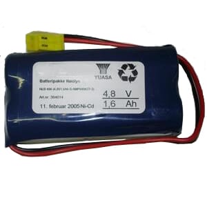 Batteripakke 4816-404, (4,8V -  1,6Ah - S - Plugg 14)