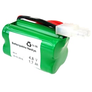 Batteripakke 4812-446, (4,8V - 1,2 Ah - R2 - Plugg 12)