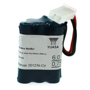 Batteripakke 6008-535, (6V - 0,8Ah - Rx2 - Plugg16)