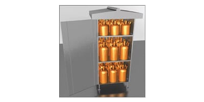 Propanskap for 27 flasker, C-skap