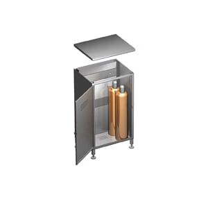 Propanskap for 6 flasker x 33 kg.