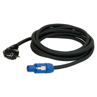 Powercon strømkabel, 4 meter - 3 x 2,5mm2
