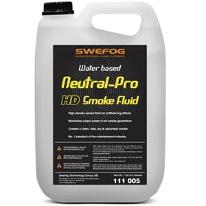 Swefog Neutral Pro HD, Vannbasert røykvæske 5L
