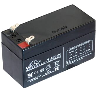 Batteri - Noby ECO sentraler 220/220i/R2, 12V - 1,2Ah
