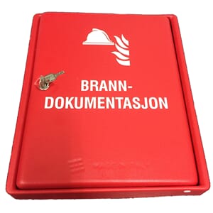 Skap for branndokumentasjon, 30x36,5x5 cm, 750 gr.