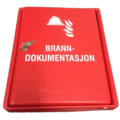 Skap for branndokumentasjon, 30x36,5x5 cm, 750 gr.