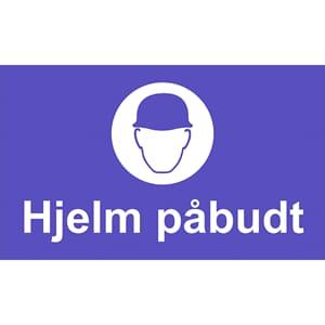 Hjelm påbudt