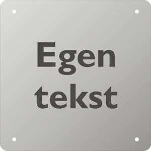 Egen tekst - Eloksert alu