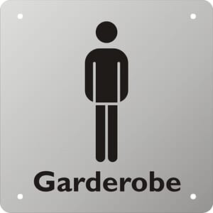 Herregarderobe - Eloksert alu