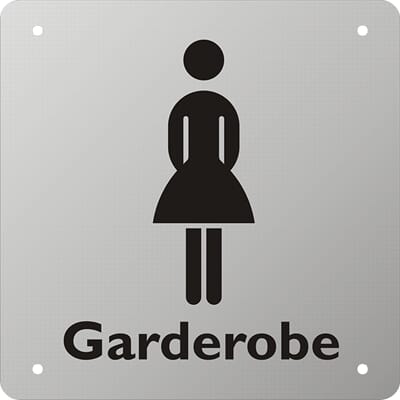 Damegarderobe - Eloksert alu