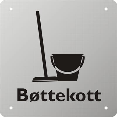 Bøttekott - Eloksert alu