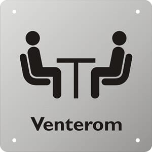 Venterom - Eloksert alu