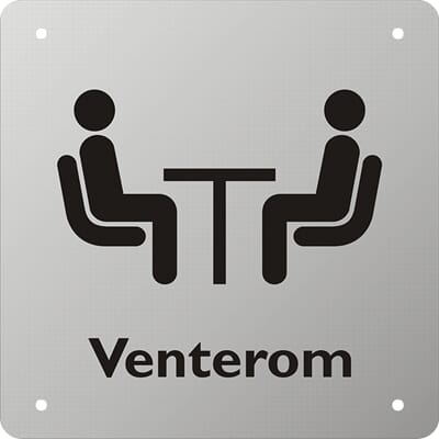 Venterom - Eloksert alu