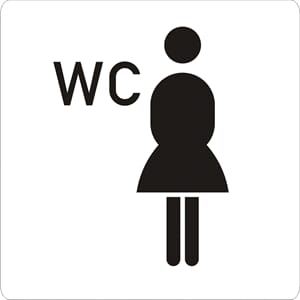 Dametoalett - Klebe hvit, 9x9 cm.