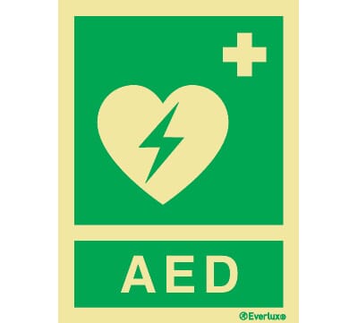 Førstehjelp AED- 15x20 cm