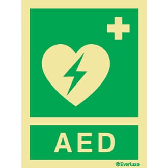 Førstehjelp AED- 15x20 cm