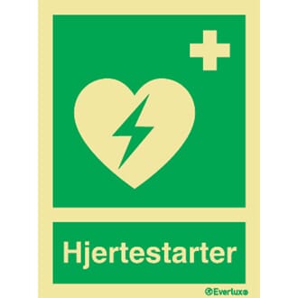 Hjertestarter - 15x20 cm