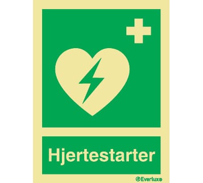 Hjertestarter - 15x20 cm