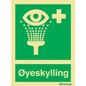 Øyeskylling m/tekst - 15x20 cm