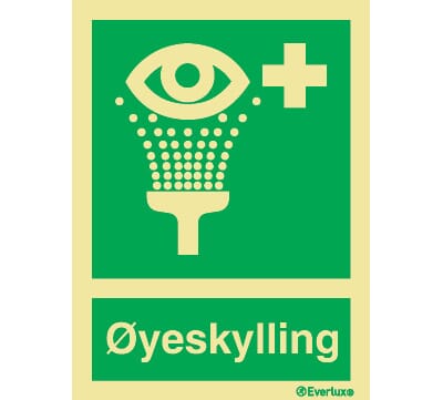 Øyeskylling m/tekst - 15x20 cm